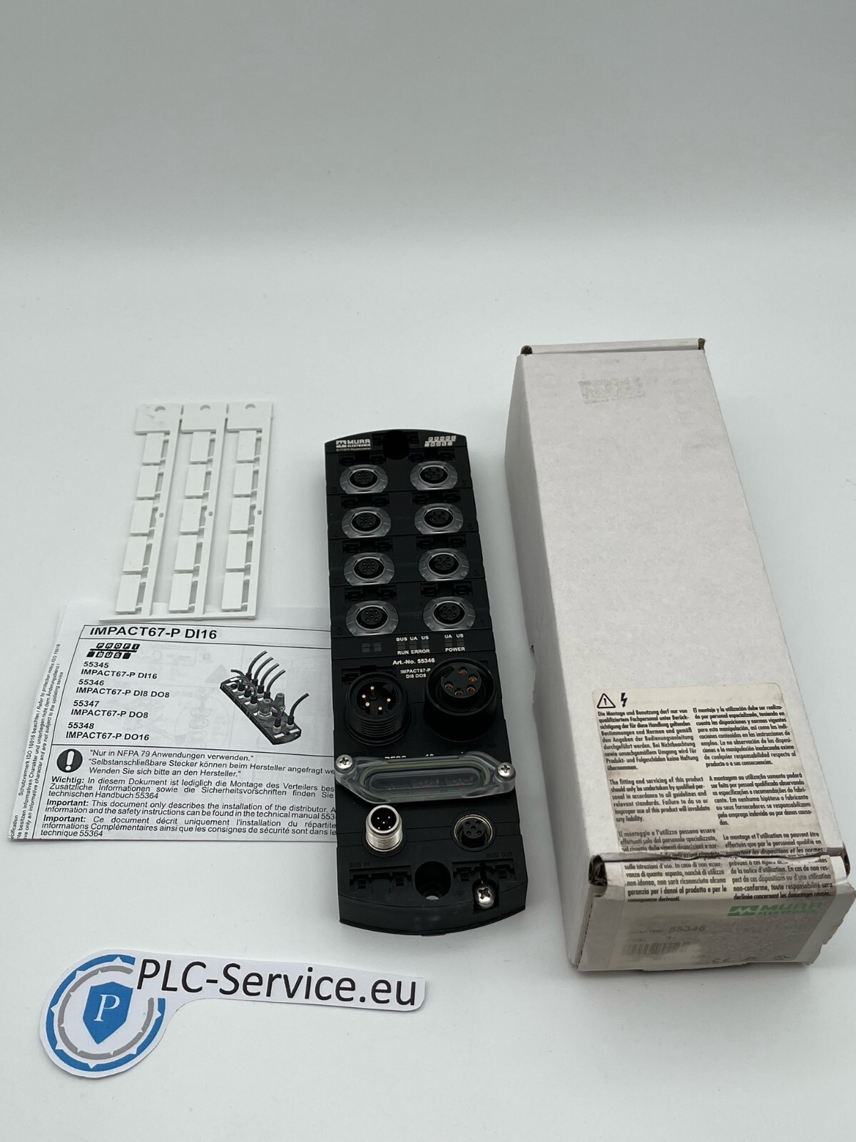 Murr Elektronik 55346 IMPACT67 E/A Compact Module Plastic Profibus Dp 8xDI 8xDO