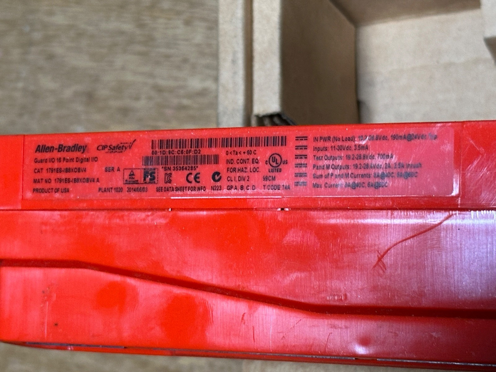 1791ES-IB8XOBV4 Guard I/O 16 Point Digital I/0 (NOS)