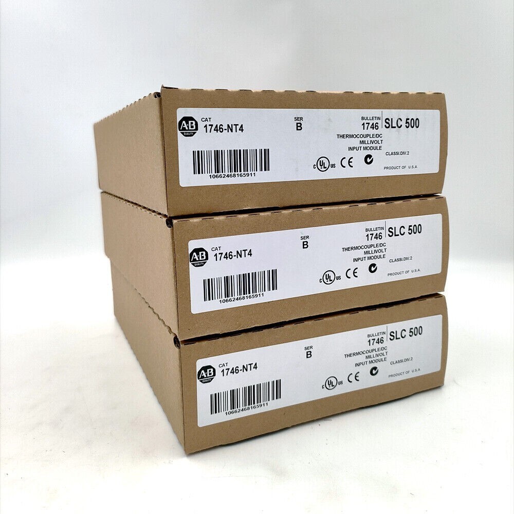 New Factory Sealed Allen-Bradley 1746-NT4 SER B SLC 500 PLC Input Module 1746NT4
