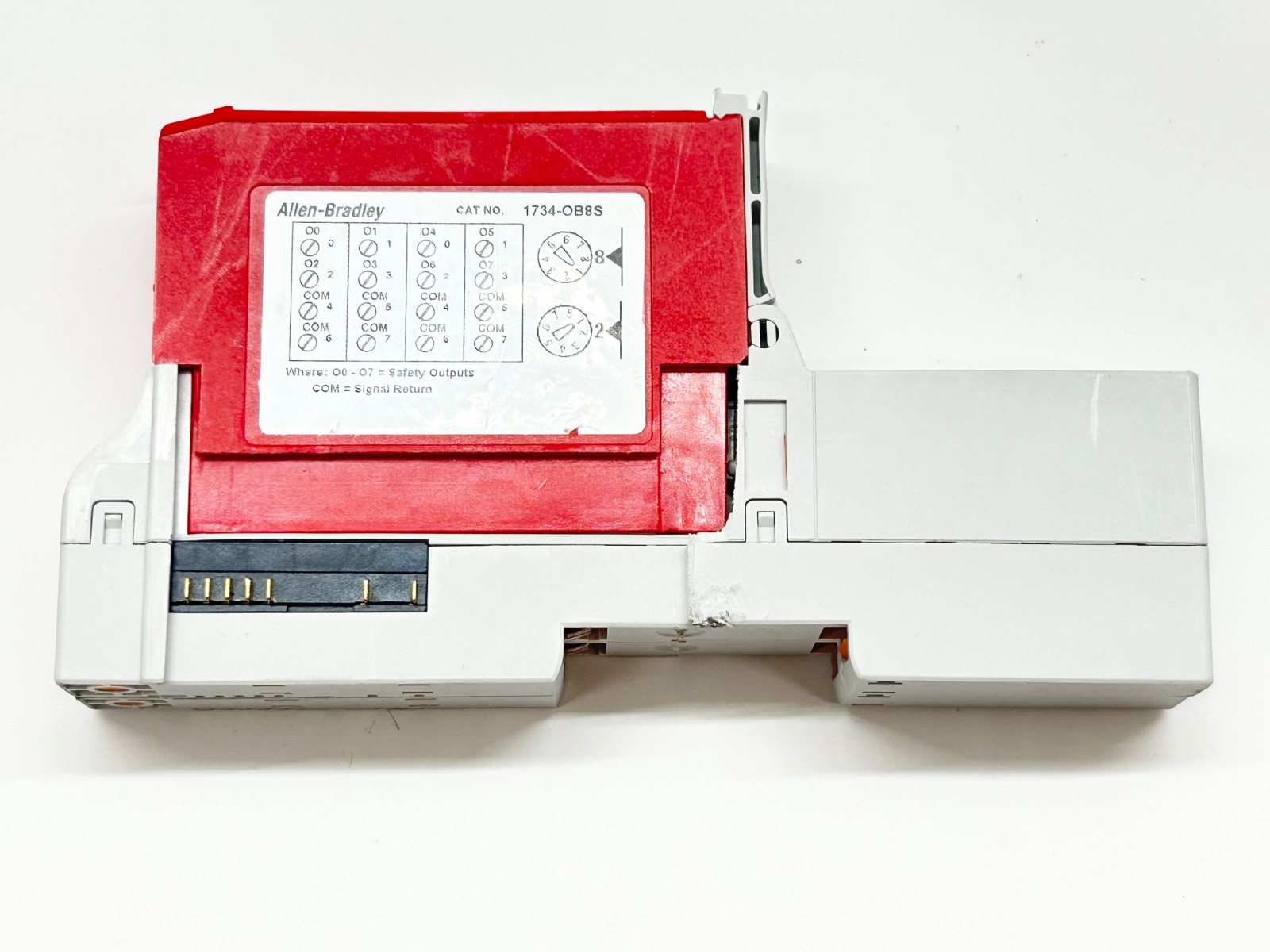 Allen Bradley 1734-OB8S POINT Guard I/O Safety Output Module w 1734-TOPS Base