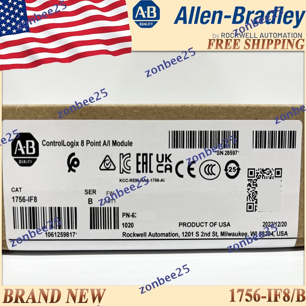 Original Sealed AB 1756-IF8/B ControlLogix 8Point A/I Module 1756 IF8 serB US
