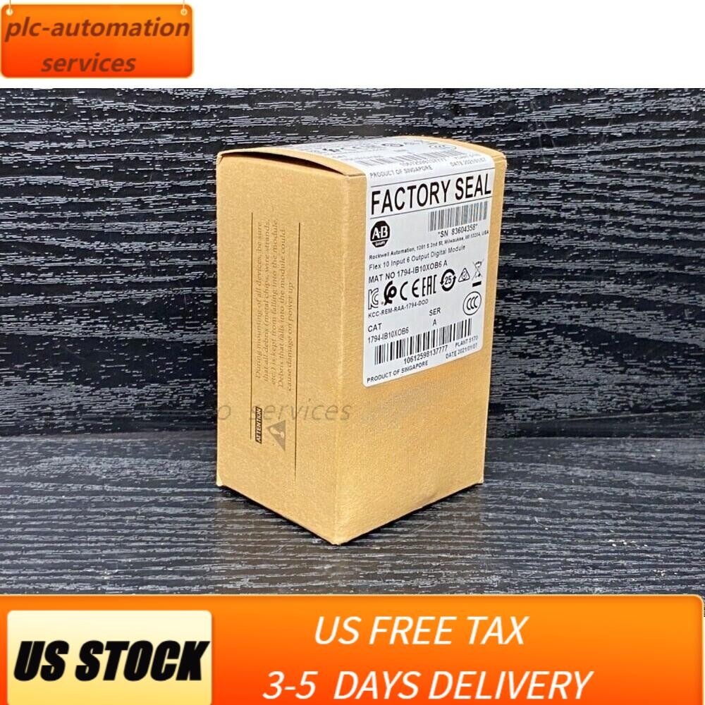NEW Sealed 1794-IB10XOB6 A Flex I/O 24VDC Sink Input / Source Output US Free Tax