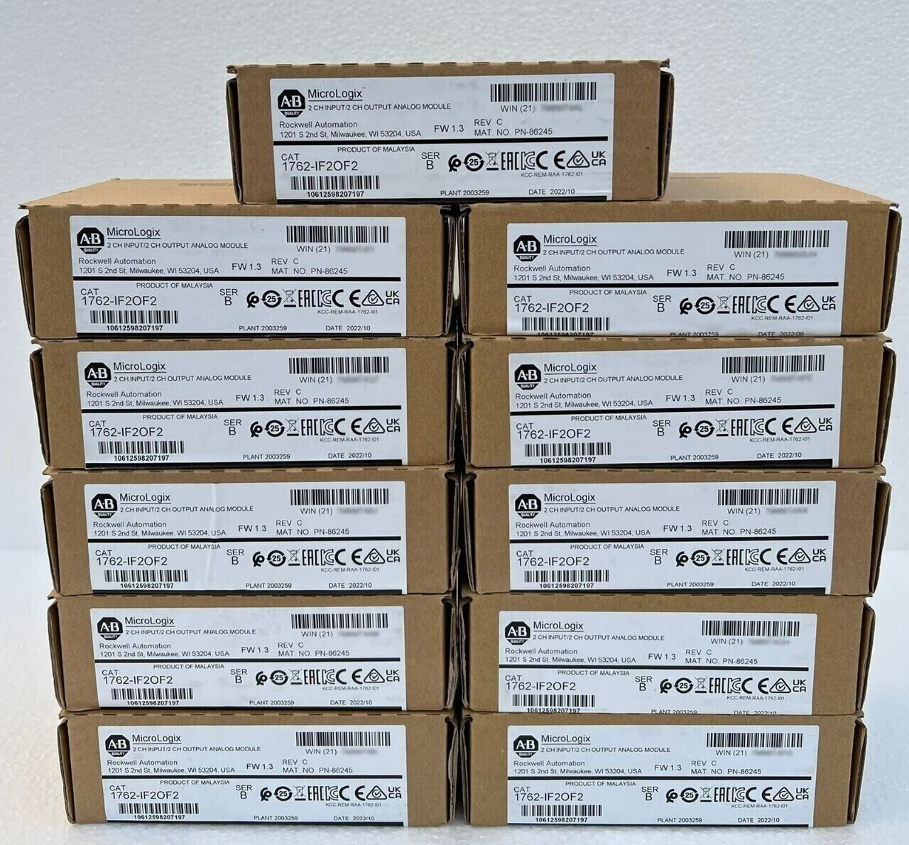 AB 1762-IF2OF2 Ser B MicroLogix 1200 I/O Module 1762IF2OF2 New Sealed