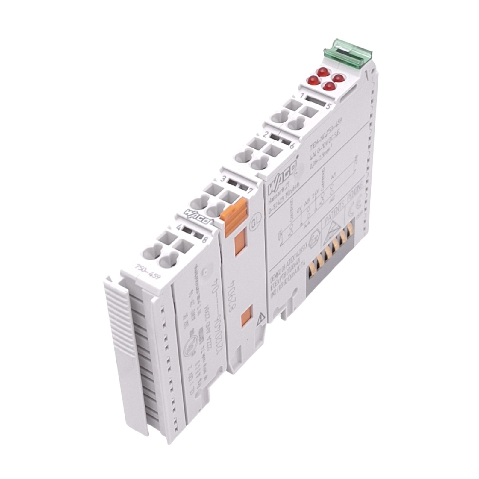 Wago 750-459 Analog Input Module for WAGO I/O, 4-Channel, 0-10VDC 12-bit