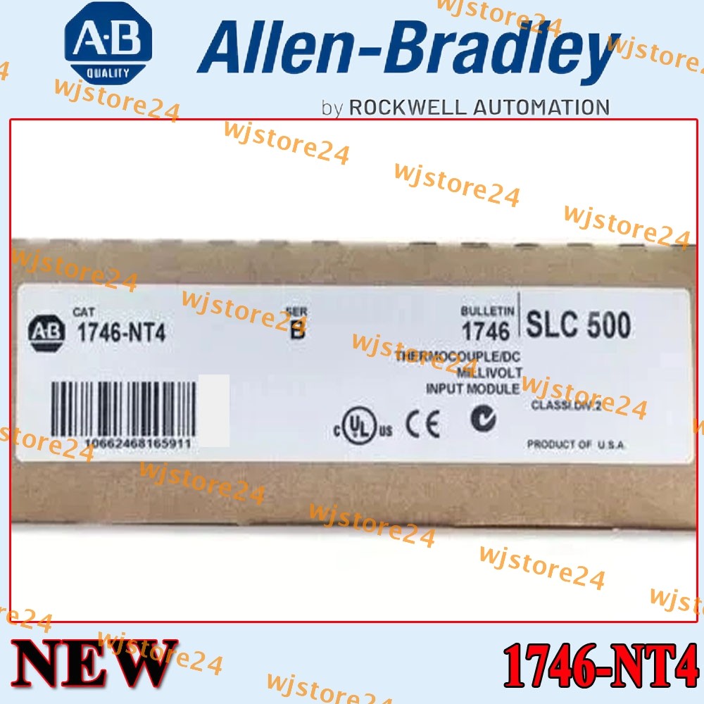 New Factory Sealed NEW PLC 1746-NT4 SLC 500 Thermocouple/mV Input Module