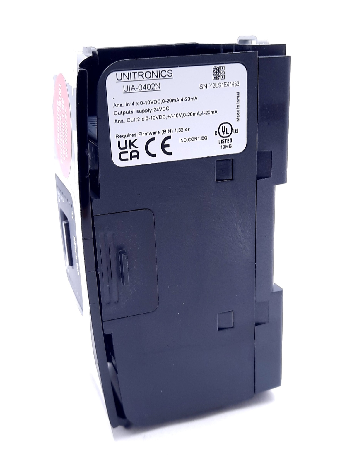 Unitronics UIA-0402N I/O Module 4 Analog Inputs, 2 Analog Outputs 24VDC, 4-20mA