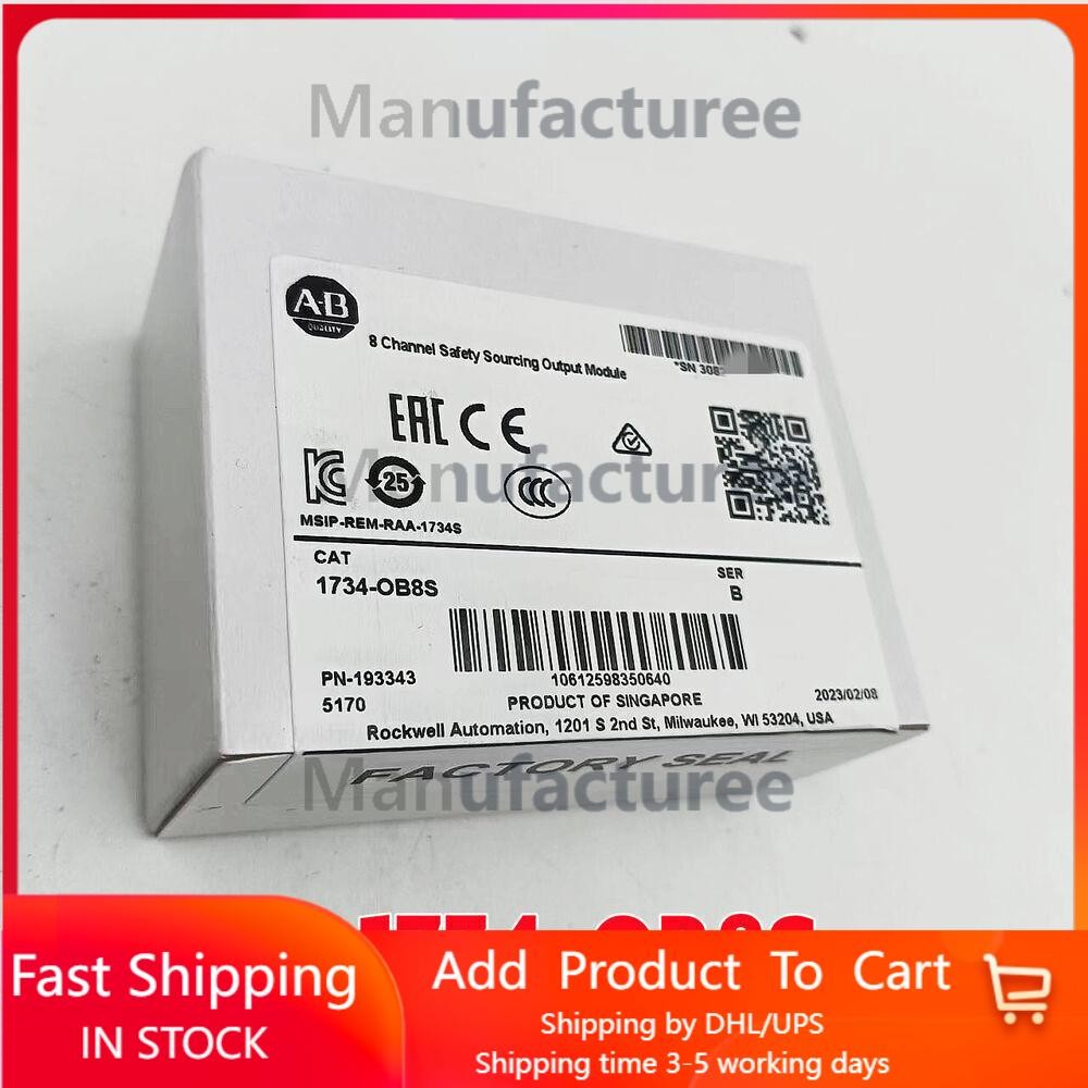 Allen-Bradley 1734-OB8S 8 Channel Safety Sourcing Output Module 1734OB8S New