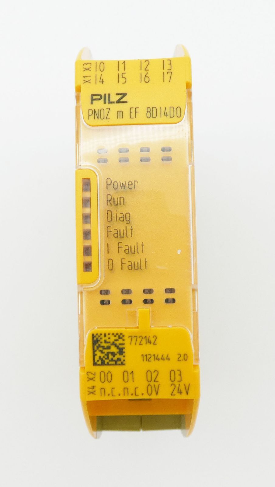 Pilz PNOZ w EF 8DI4DO PNOZmEF8DI4DO 772142 24V DC P.D. 2A I/O Module -used-