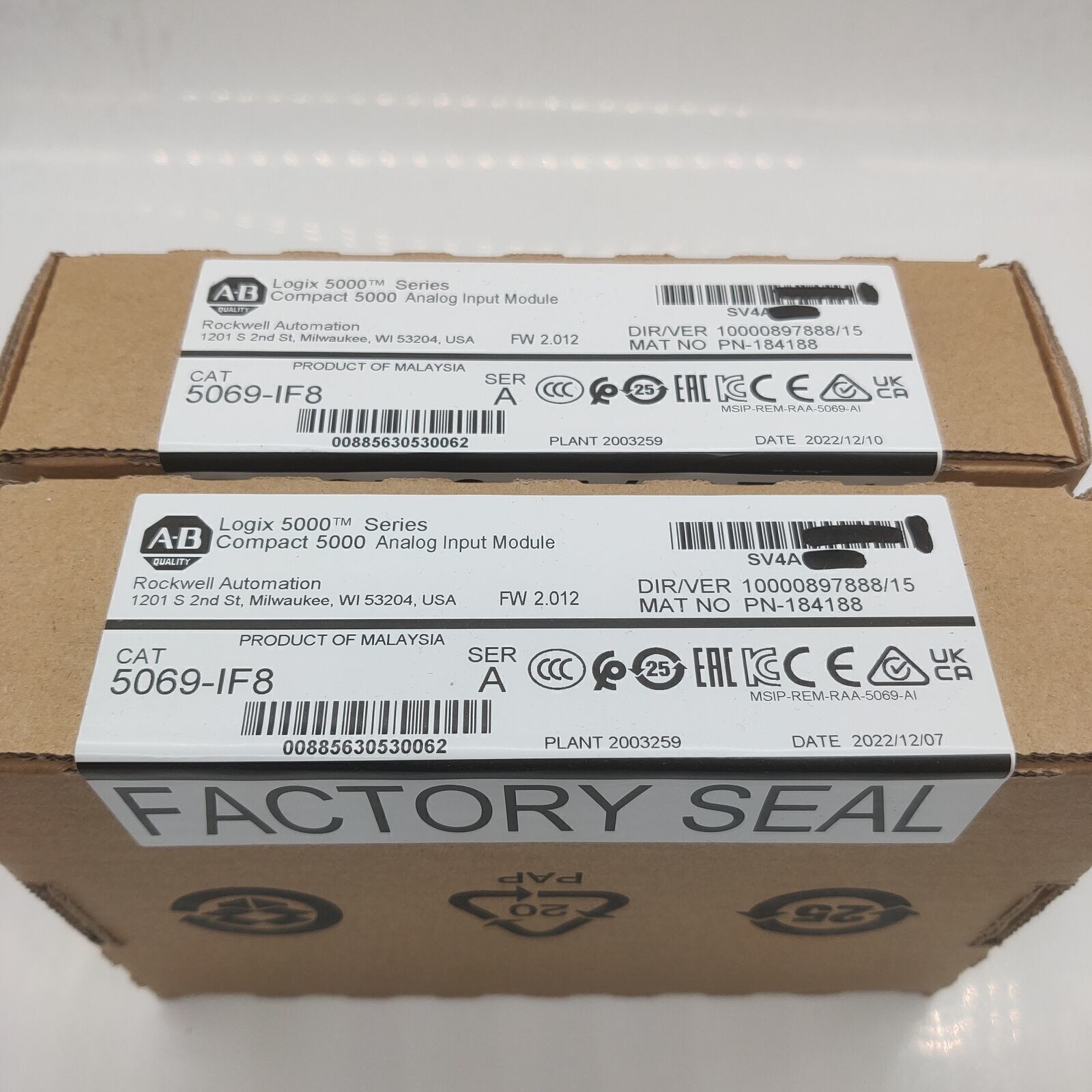 New AB 5069-IF8 /A Compact 5000 Analog Input Module 5069IF8 US US Free Tax