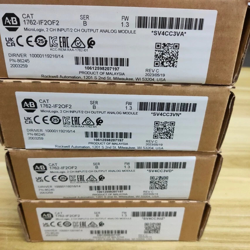 New AB 1762-IF20F2 Sealed Allen Bradley 1200 I/O Module 1762-IF2OF2 US Free Tax