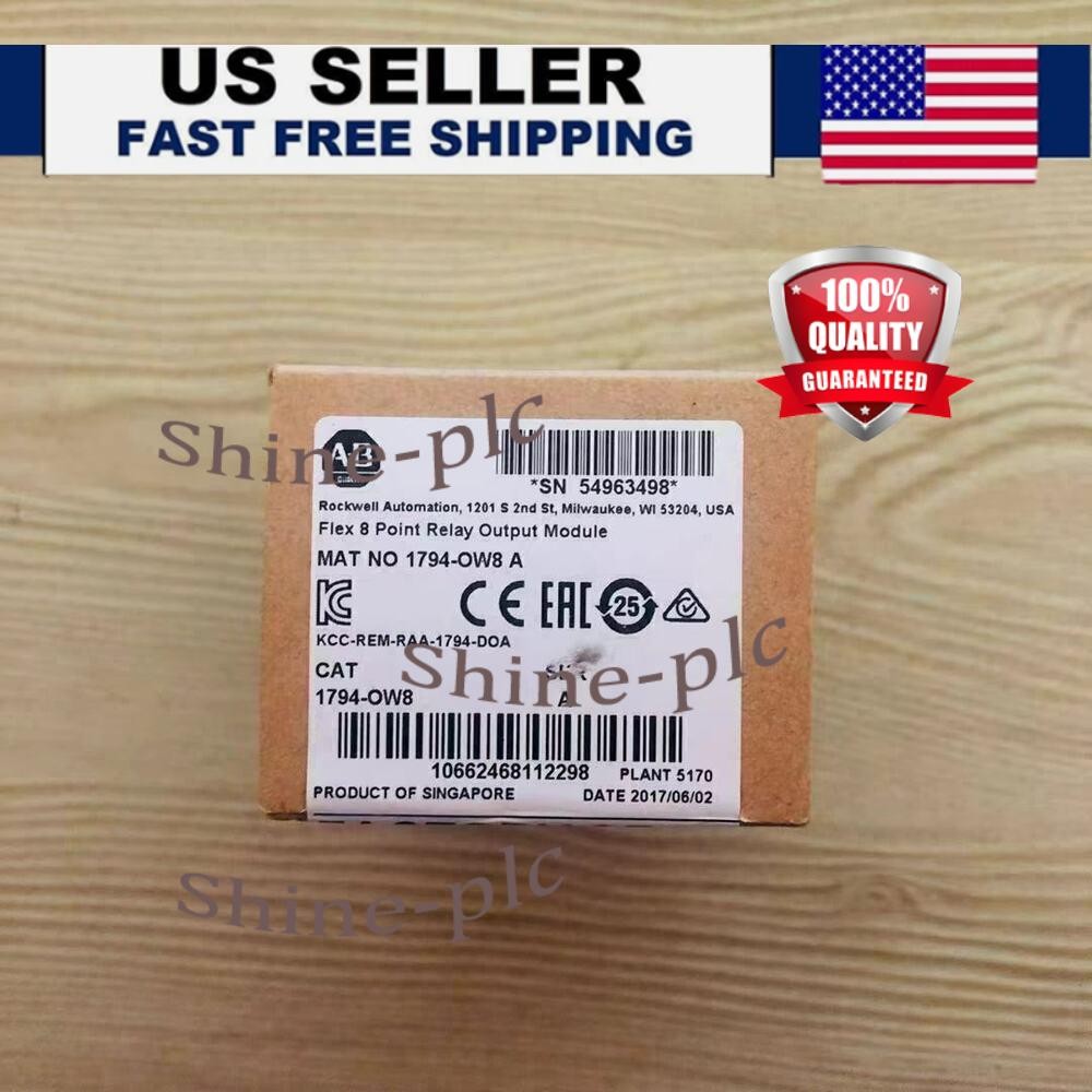 AB New Factory Sealed 1794-OW8 /A Flex 8 Point Relay Output Module 1794-0W8