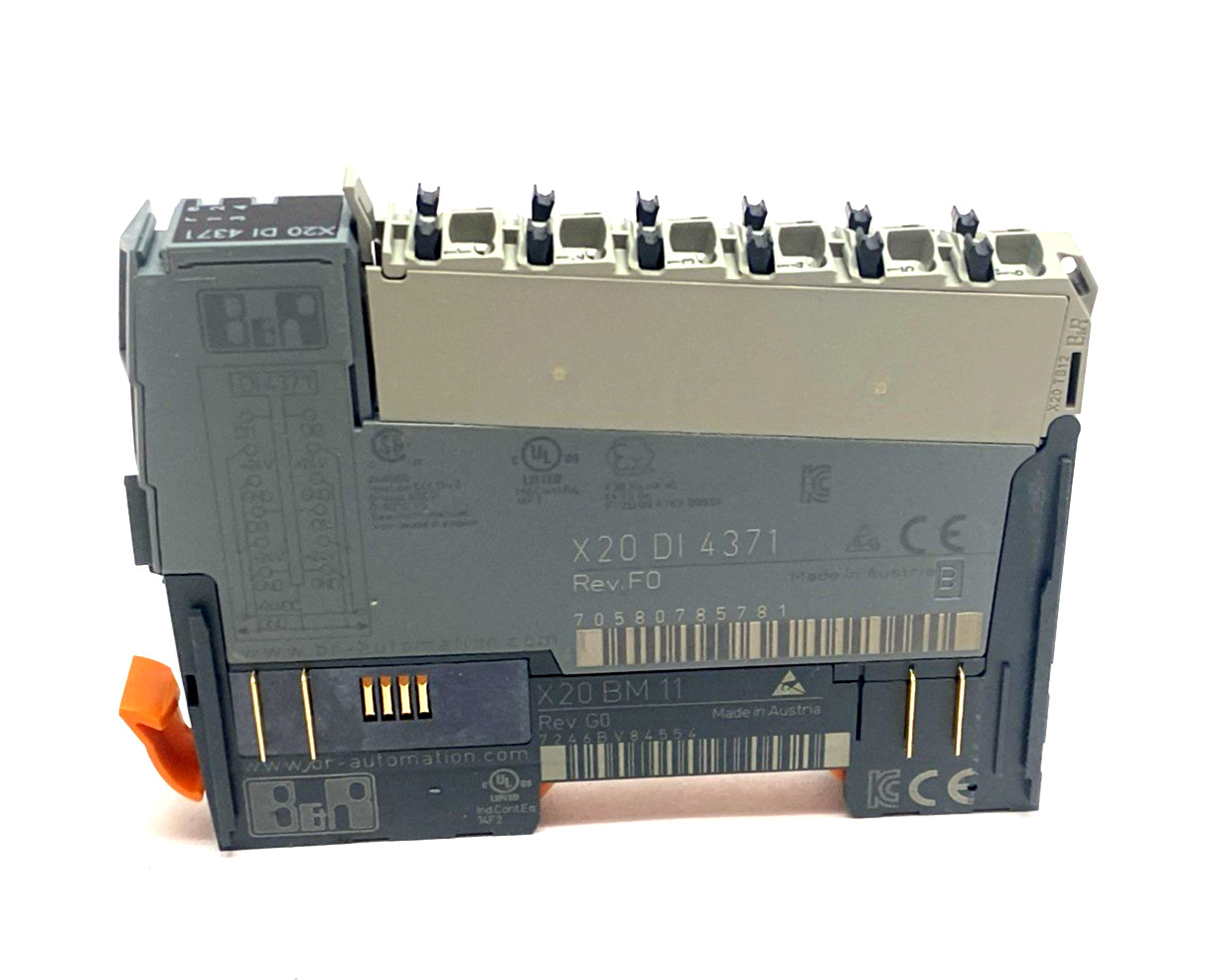 B&R X20DI4371 Digital Input Module, 4 Input, 24VDC, Sink Connection, X20 DI 4371