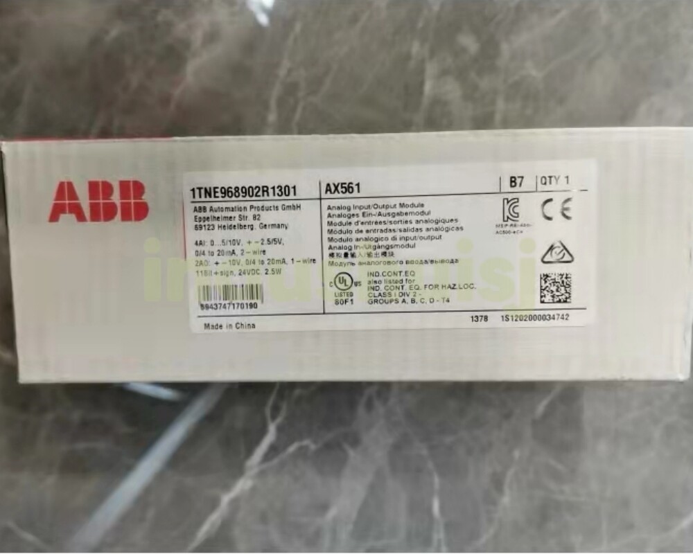 1pc ABB AX561 Analog Input/Output Module 1TNE968902R1301 One year warranty
