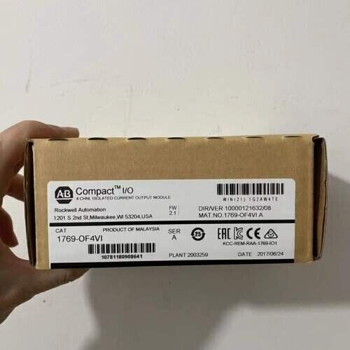 New Factory Sealed Allen Bradley 1769-OF4VI SER A CompactLogix 4 Pt A/O Voltage