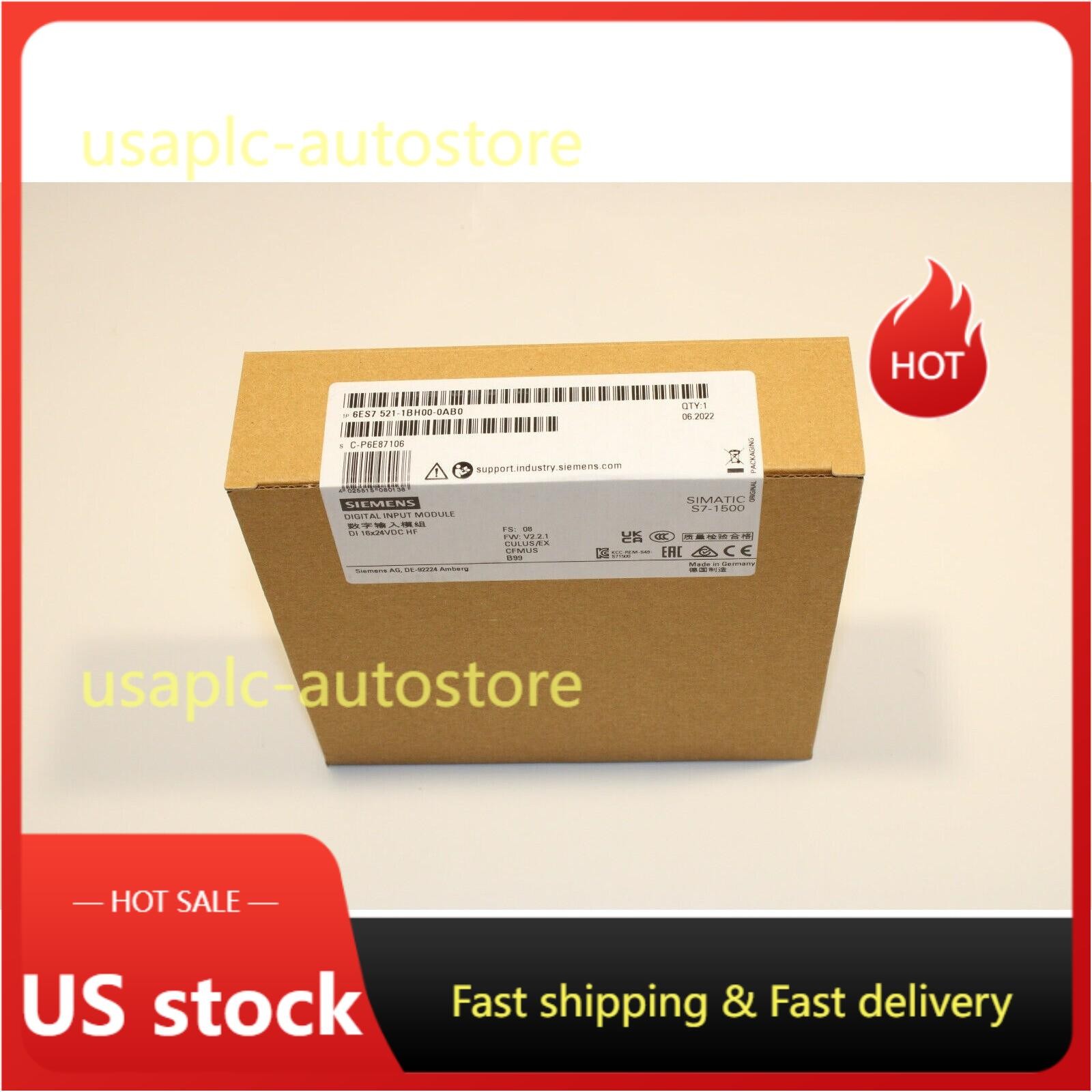 New Siemens SIMATIC S7-1500 digital input 6ES7521-1BH00-0AB0 6ES7 521-1BH00-0AB0