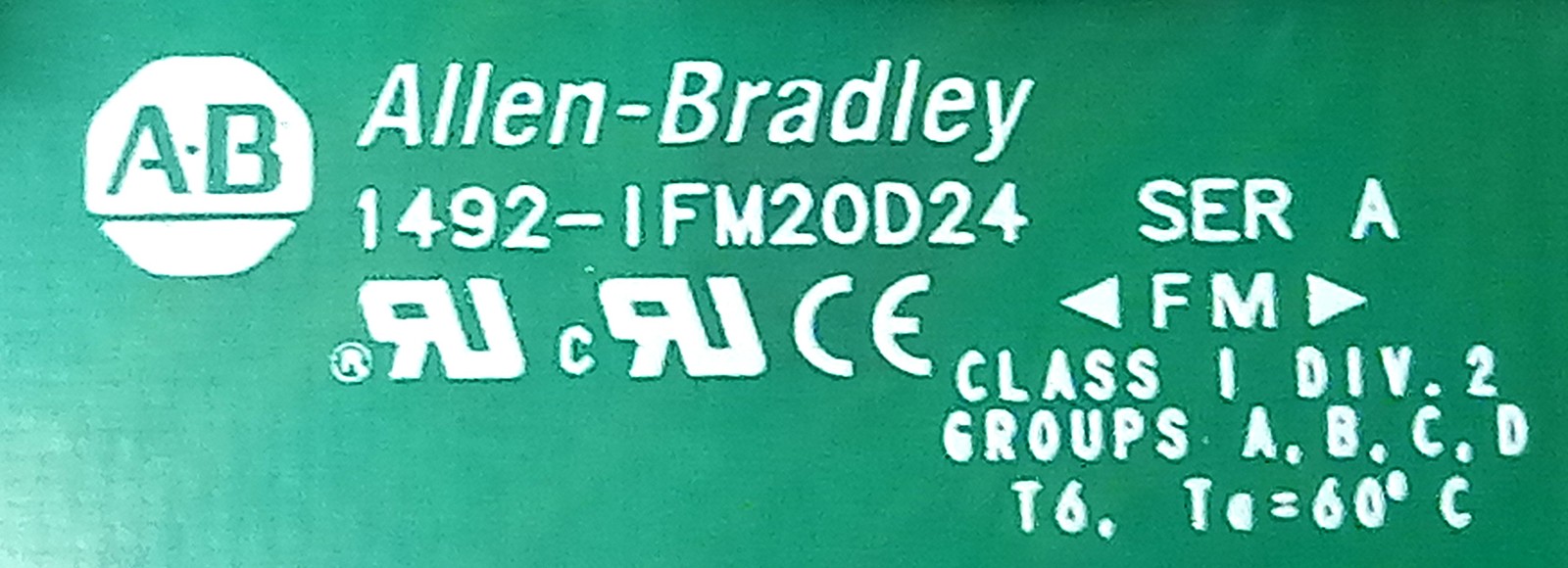 Allen-Bradley 1492-IFM20D24 24 V AC/DC 20 Point PLC Interface Module
