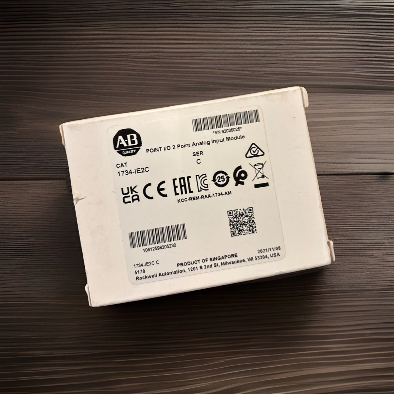 New in box Allen-Bradley 1734-IE2C POINT I/O 2 Point Analog Input Module