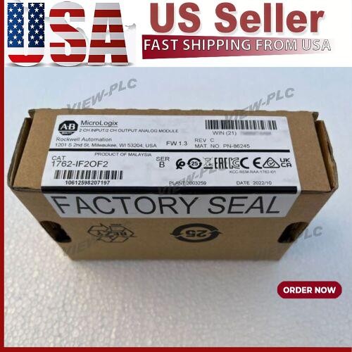 Allen-Bradley 1762-IF2OF2 MicroLogix 1200 I/O Module New Sealed AB 1762IF2OF2