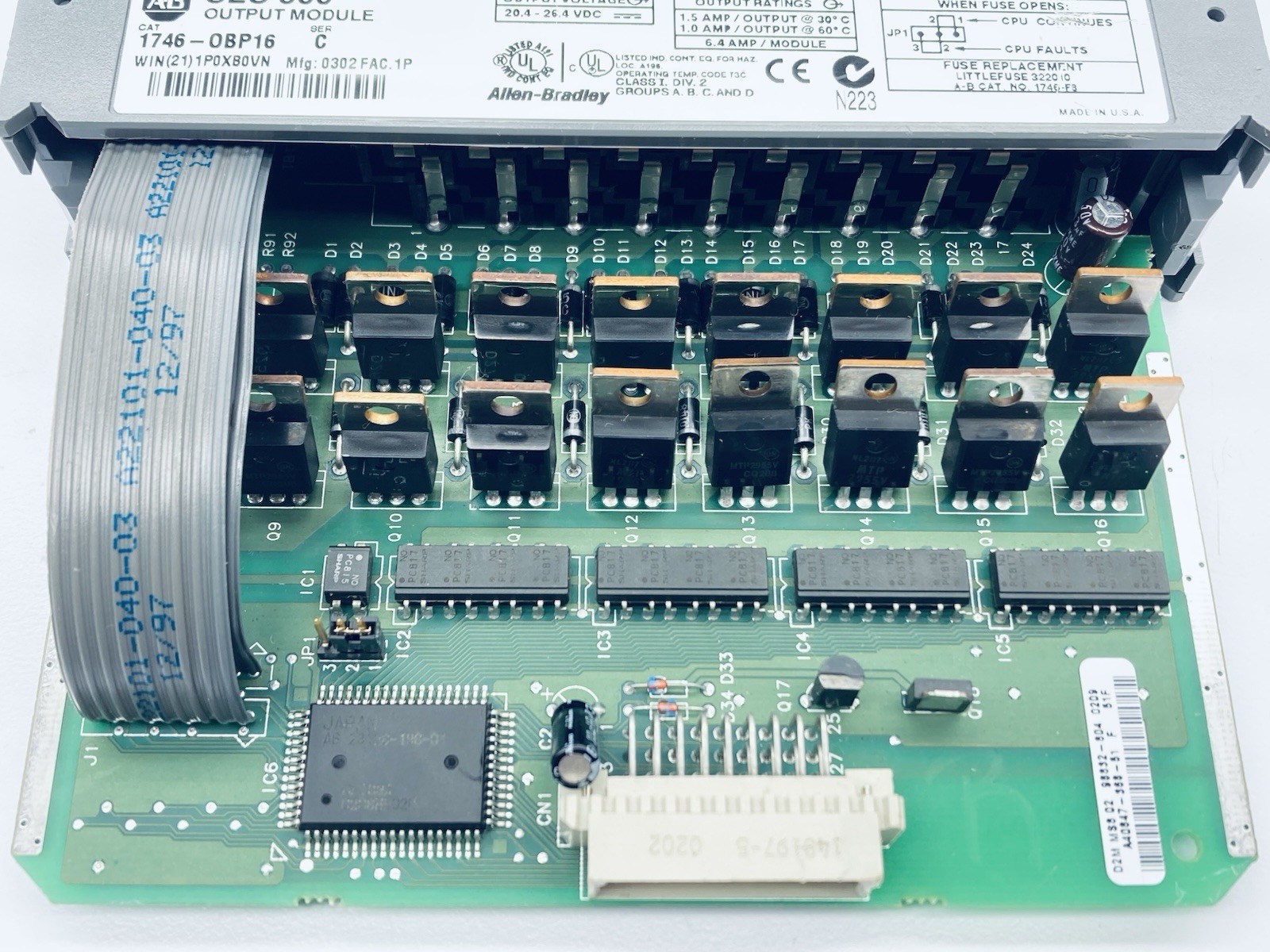 ALLEN BRADLEY 1746-OBP16 Digital Output Module SLC500 ser. C 1746-0BP16