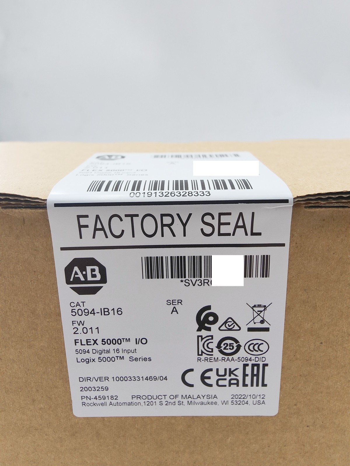 Allen Bradley 5094-IB16 Flex Logix 5000 DC Input Module i/O US Stock new