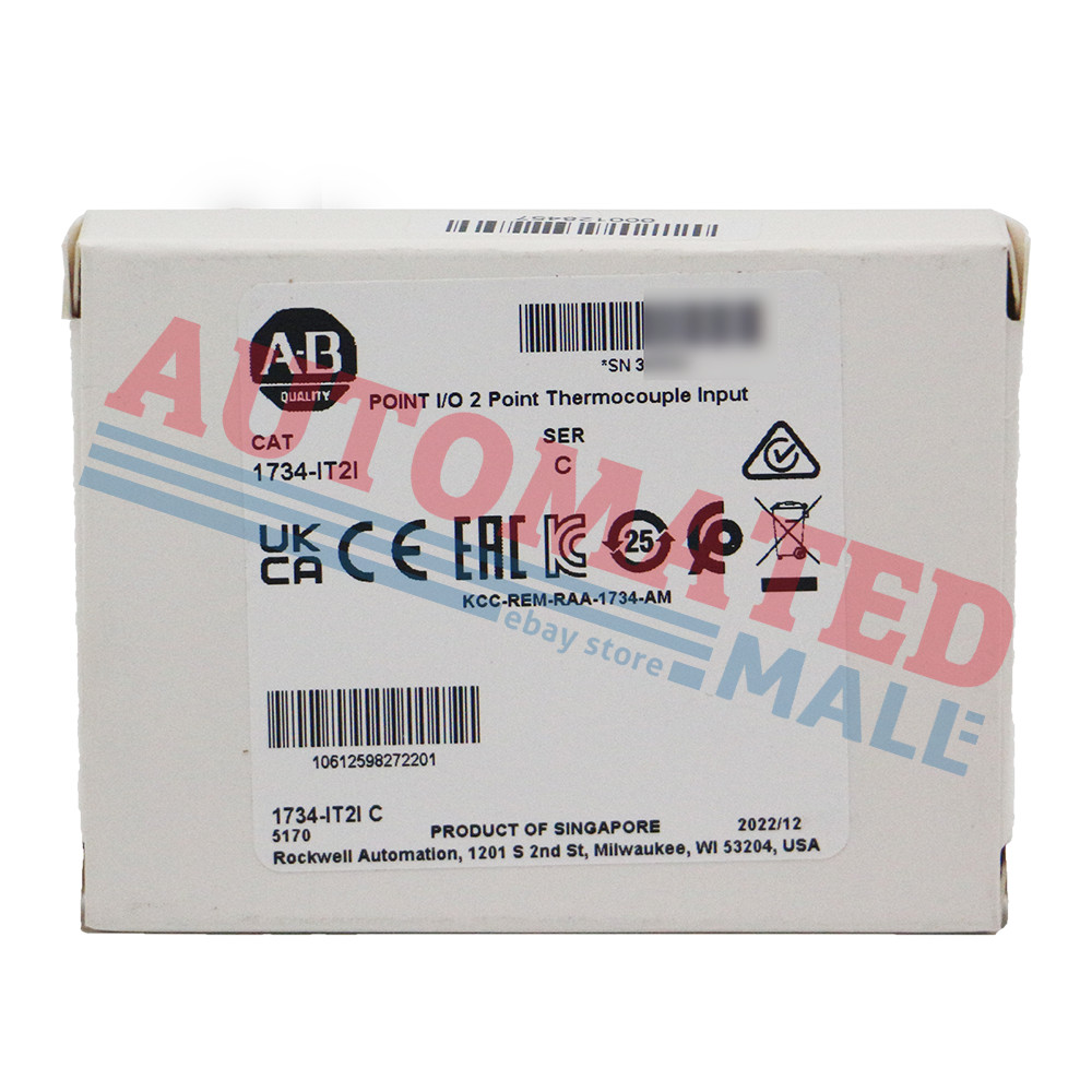 1734-IT2I Allen Bradley POINT I/O 2 Point Thermocouple Input Module UPS Shipping