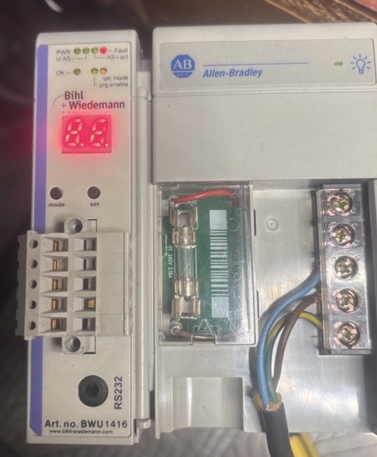 Bihl+Wiedemann BWU1416 AS‑i 3.0 Master Scanner for Allen‑Bradley 1769 PLC RS232