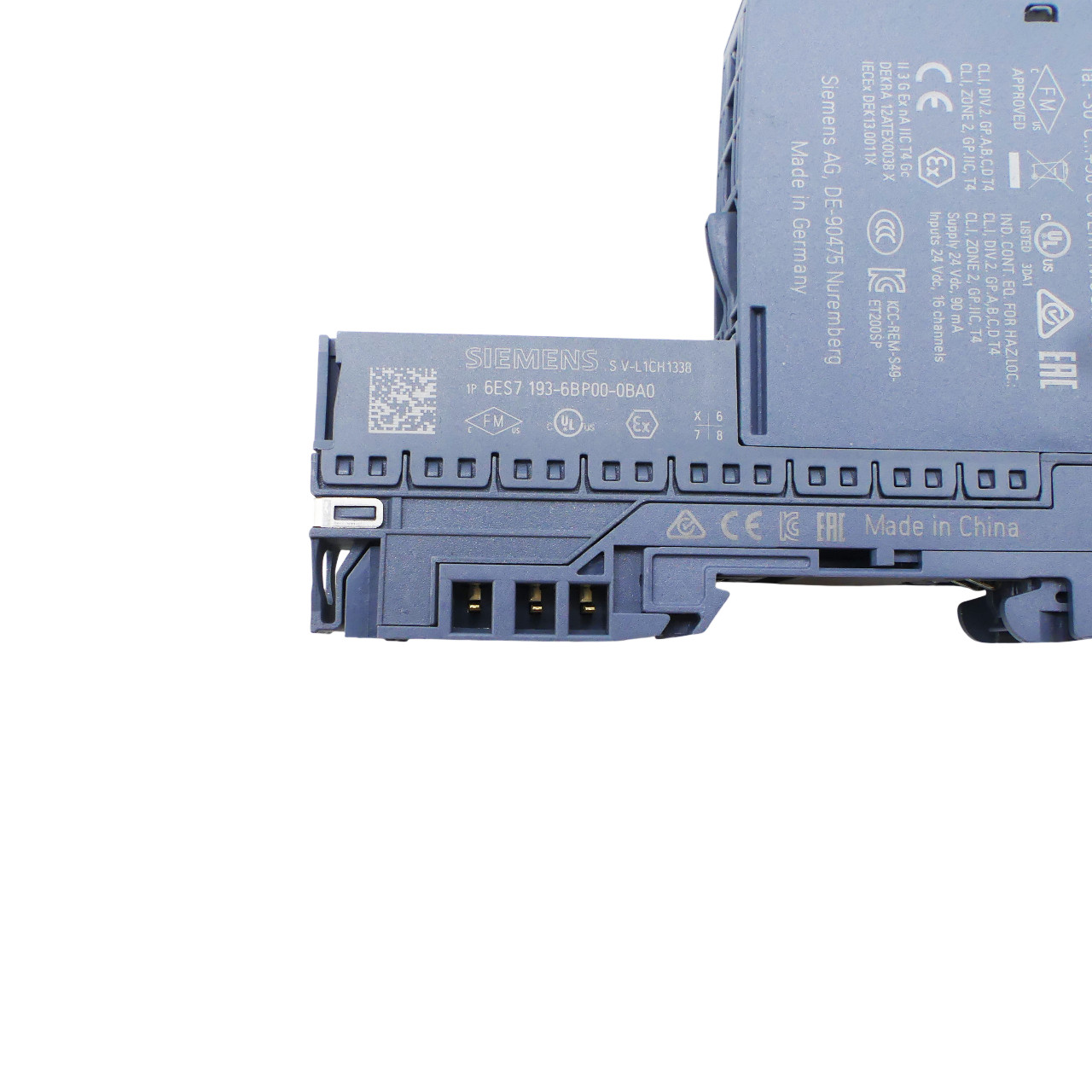 SIEMENS 6ES7131-6BH01-0BA0 + 6ES7193-6BP00-0BA0 Digital Input Module -used-