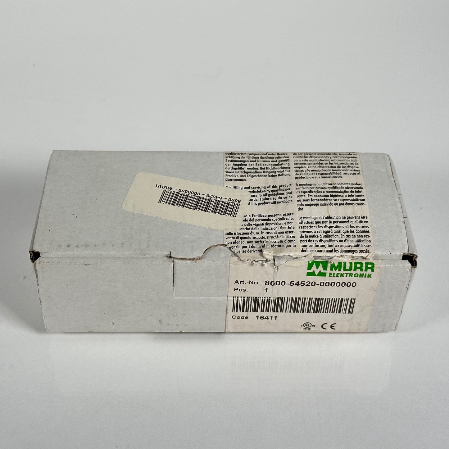 (NEW) MURR ELEKTRONIK 8000-54520-0000000 MVP-Metall, 4xM12, 5pol, Steck.