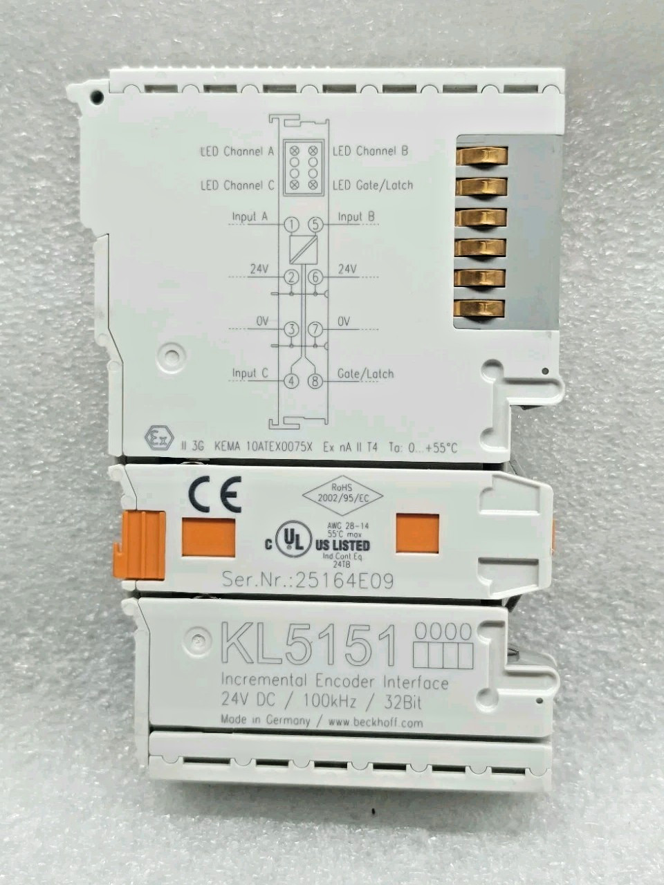 BECKHOFF KL5151 Inkremental Encoder Interface 24V DC 100kHz 32bit