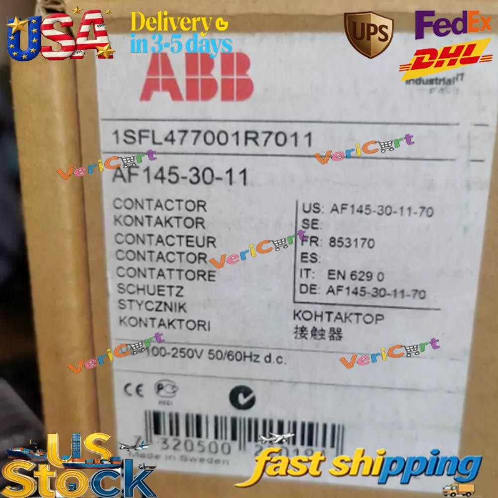 AF145-30-11 ABB Contactor 100-250V 20-60V 48-130V Fast Shipping US Free TAX