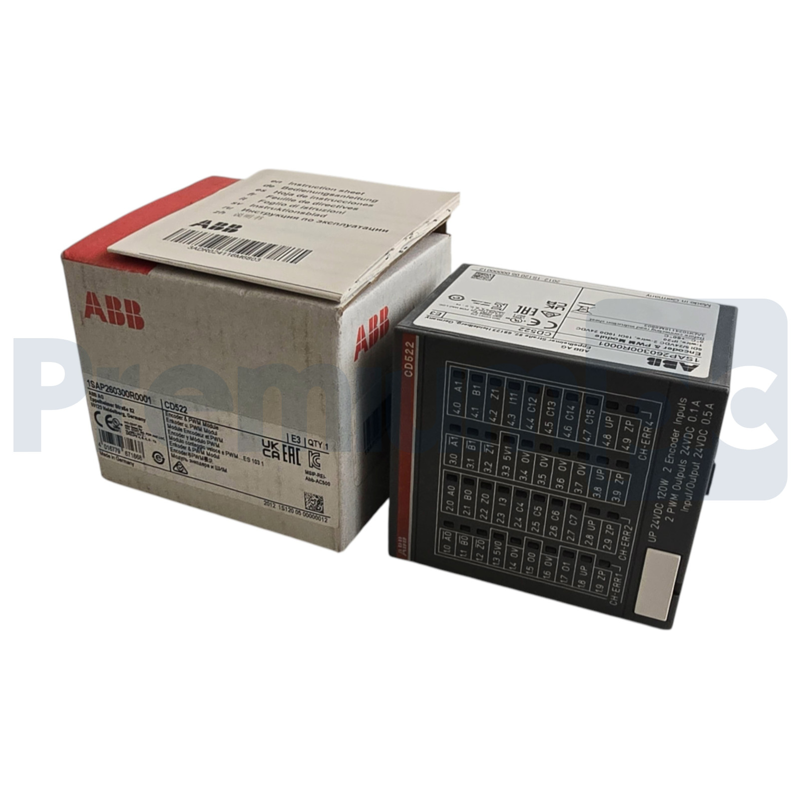ABB 1SAP260300R0001 | CD522 AC500 S500 Encoder & PWM I/O Function Module NSMP