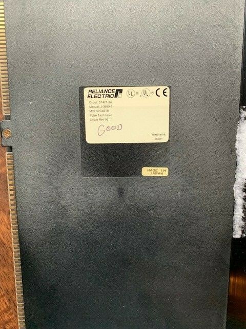 Reliance Electric 57C421B Pulse Tach Input Module AutoMax Card 57421-3A