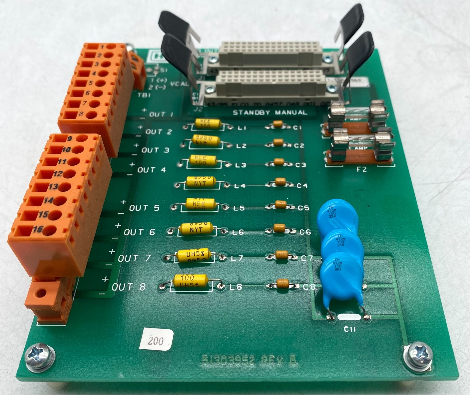 HONEYWELL ANALOG OUTPUT TERMINATION MODULE MU-TA0X01 51303953-100 REV.B