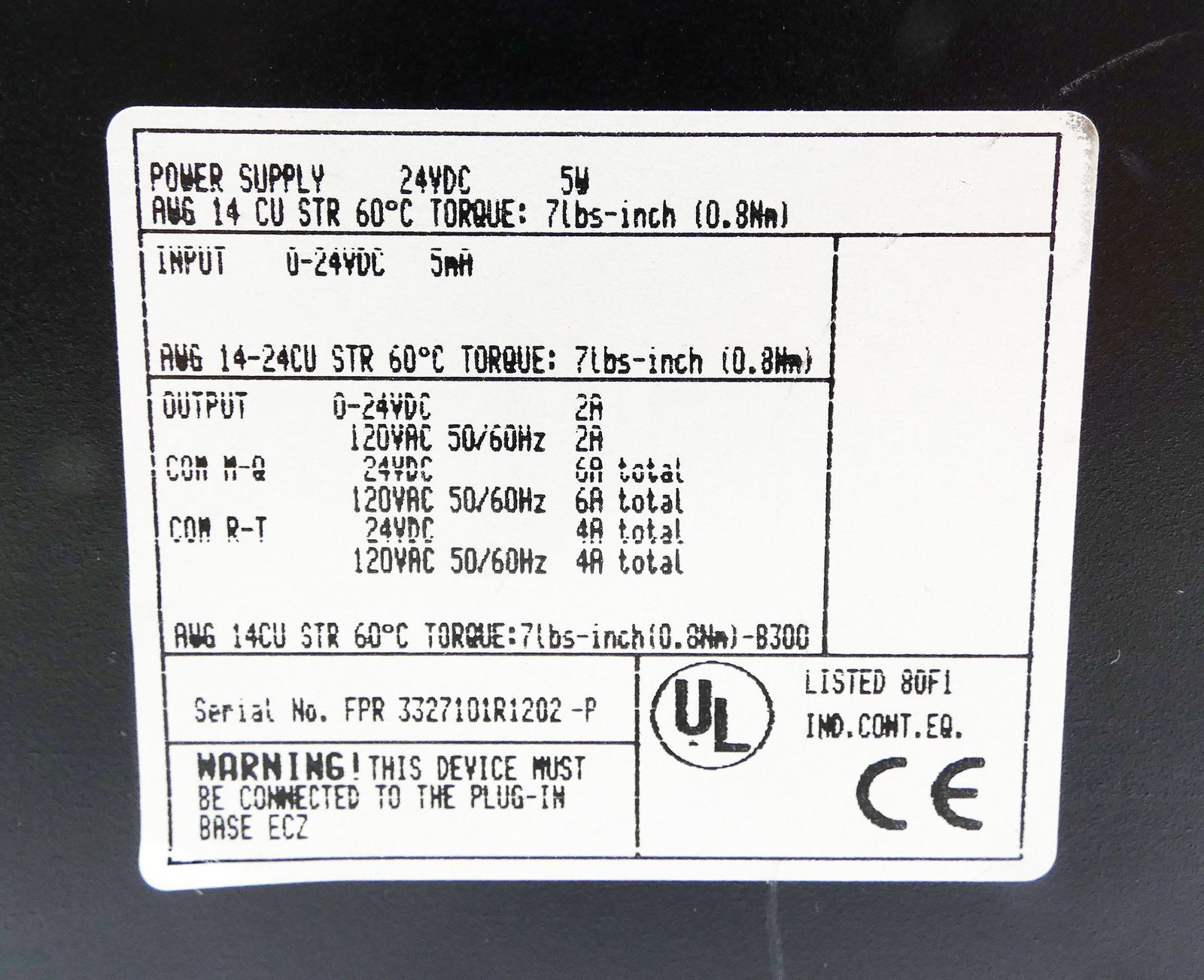 ABB Procontic CS 31 ICSK20F1 24VDC I/O Remote Unit -One Screw Missing! -used-
