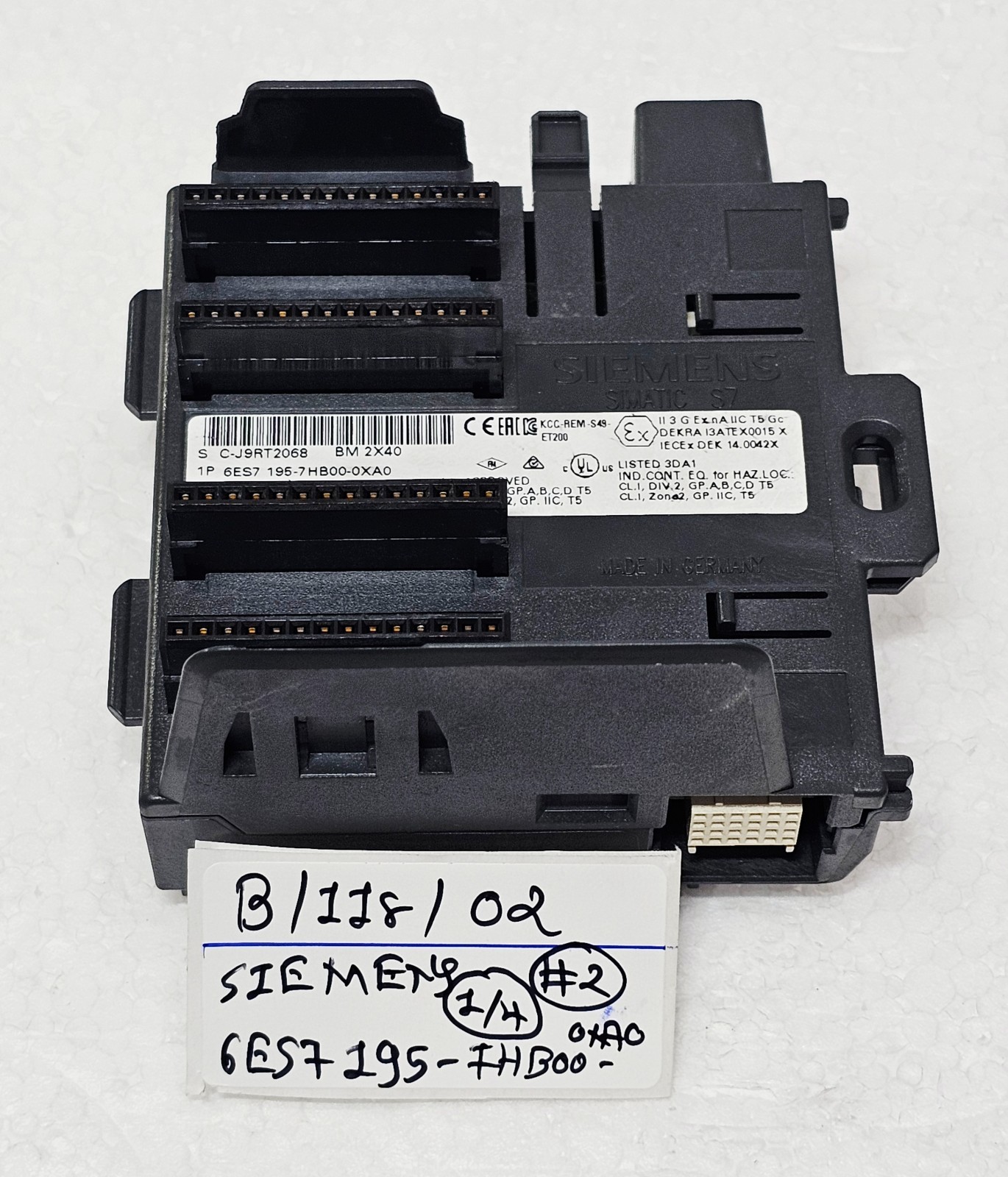 Siemens SIMATIC DP Bus module for ET200 , 6ES7195-7HB00-0XA0 Made in Germany #2