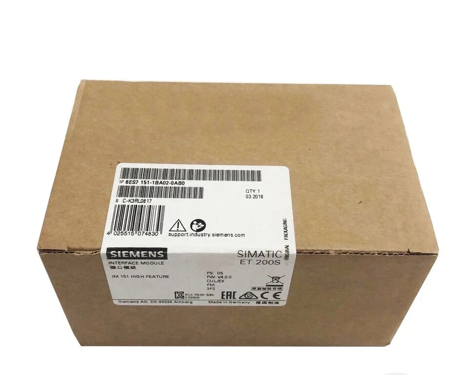6ES7151-1BA02-0AB0 ONE Siemens 6ES7 151-1BA02-0AB0 NEW