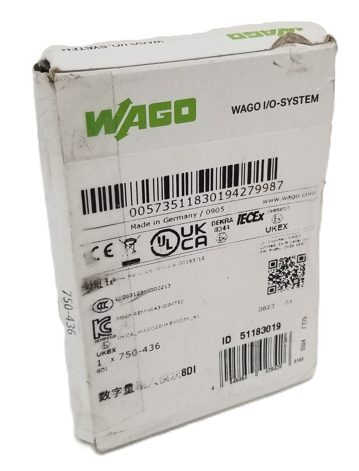 WAGO 750-436 Programmable Logic Controller 8DI 24V DC 3.0ms Low-Side-Switch NEW