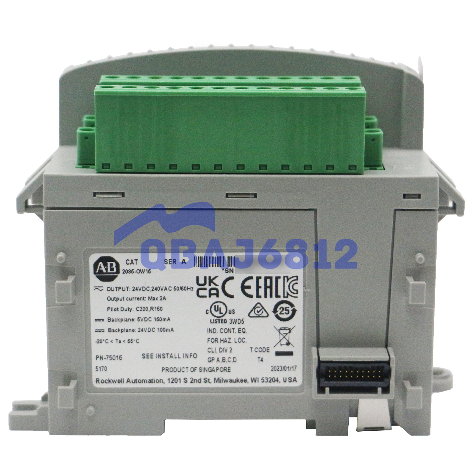 New Allen Bradley 2085-OW16 Micro850 Output Module 16 Point AB 2085OW16