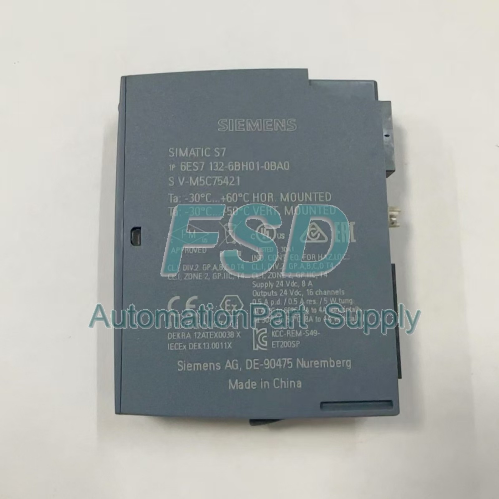 SIEMENS 6ES7132-6BH01-0BA0 PLC Module 1 PCS New Box 6ES71326BH010BA0