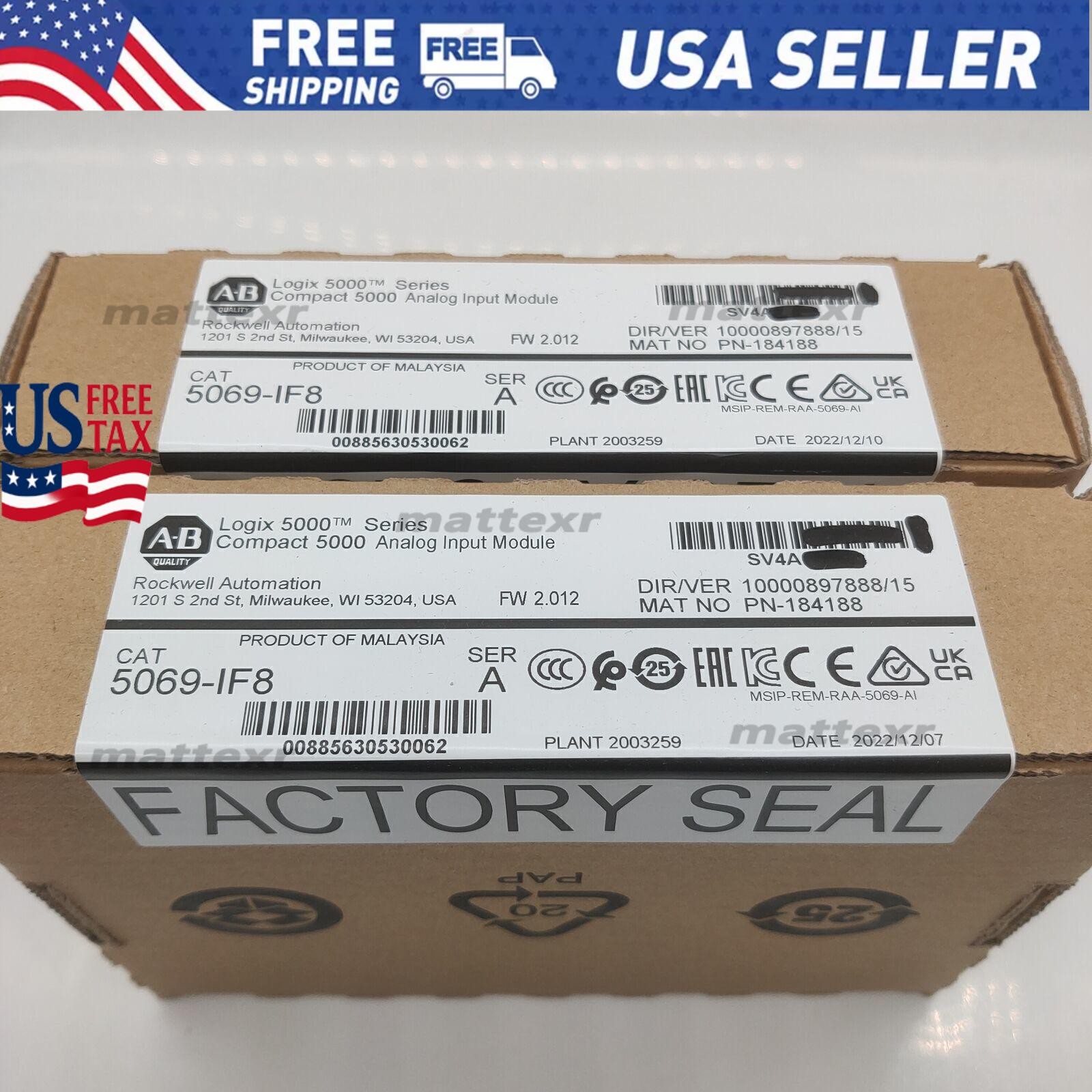 New AB 5069-IF8 /A Compact 5000 Analog Input Module 5069IF8 US US Free Tax