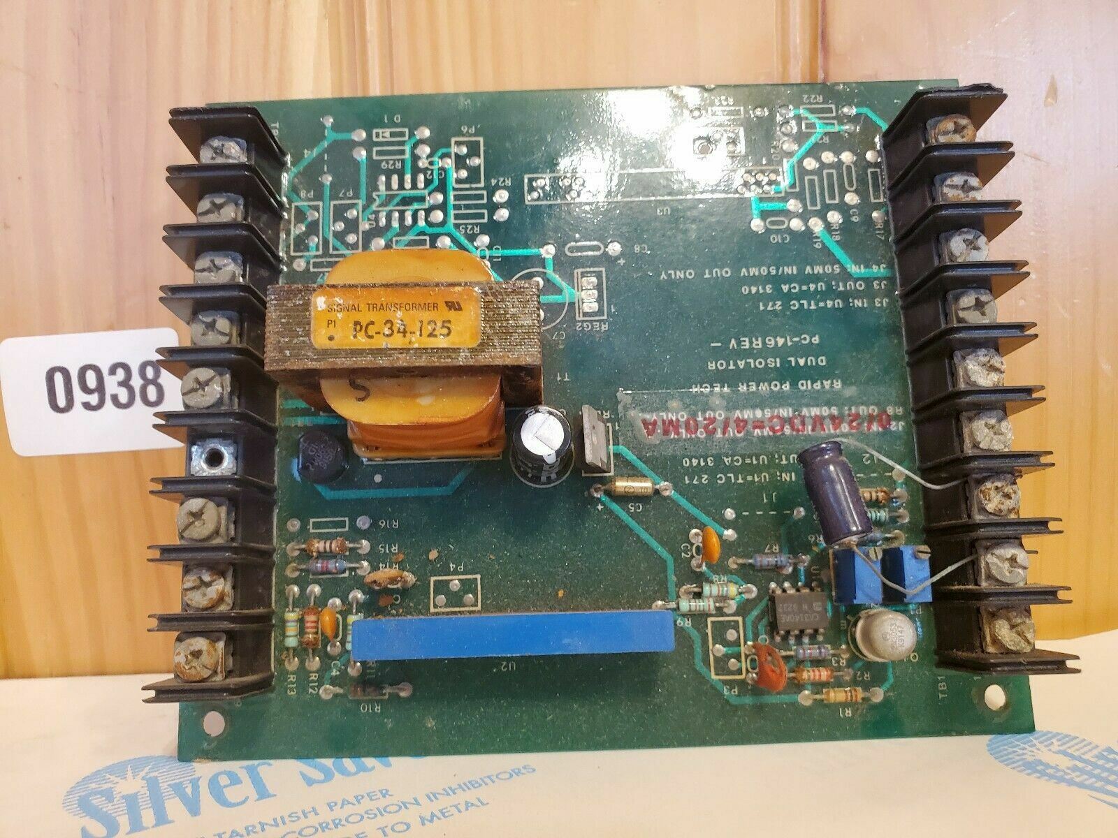 Rapid Electric PC72 REV C Circuit Board Used 24vac