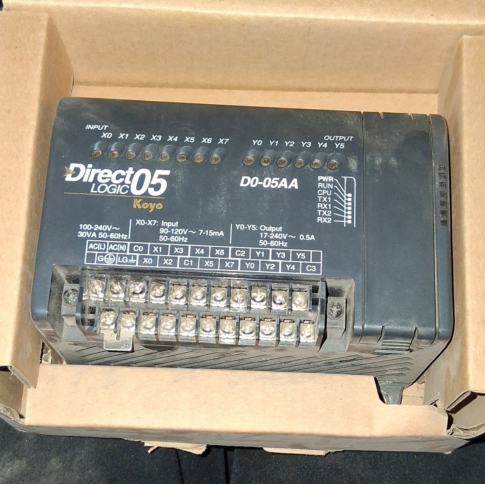 DirectLOGIC DirectLogic 05 PLC Processor Module D0-05AA RS-232/RS-485