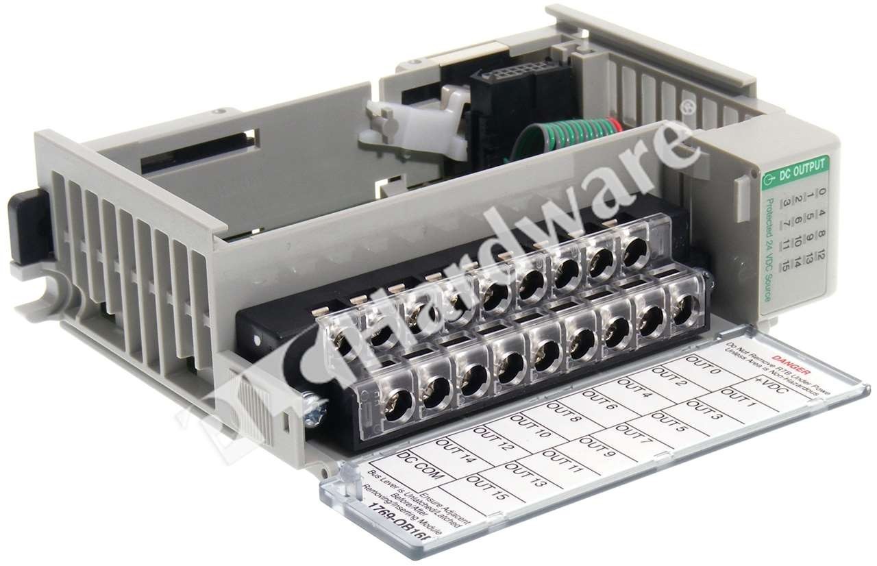 Open Pre-owned Allen Bradley 1769-OB16P /B CompactLogix 16Pt 24VDC Output Module