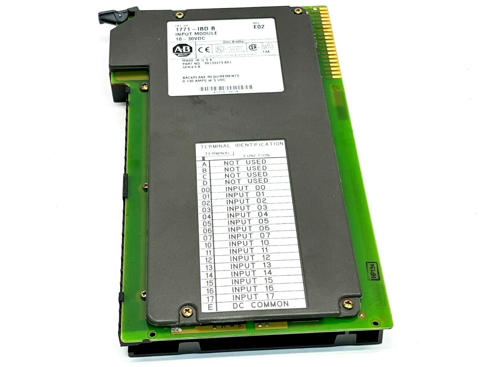 Allen Bradley 1771-IBD B Rev E02 Input Module 10-30VDC
