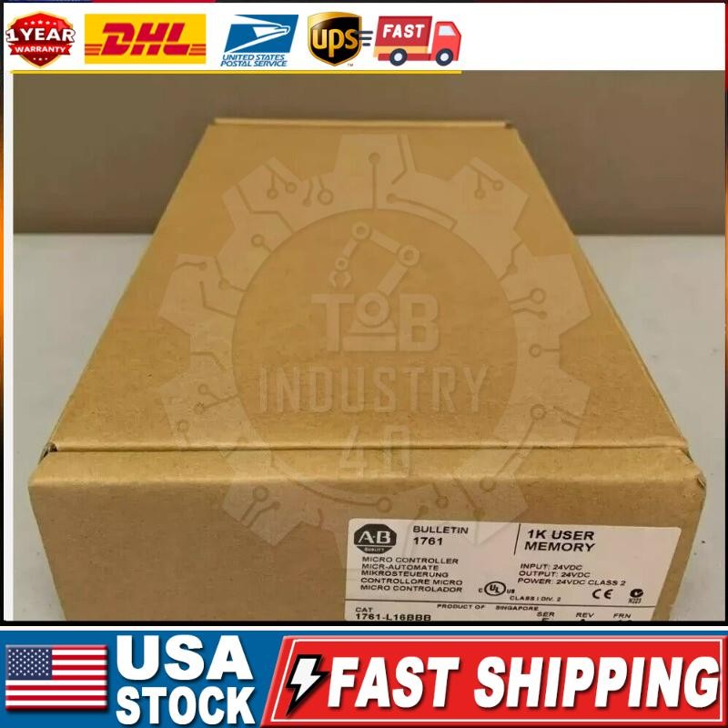 Factory Sealed AB 1761-L16BBB MicroLogix 1000 Controller US Free Tax