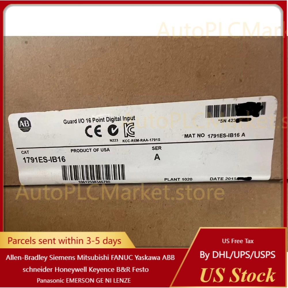 New Sealed AB 1791ES-IB16 CompactBlock Input Module 16-Pt Guard I/O Ethernet I/P