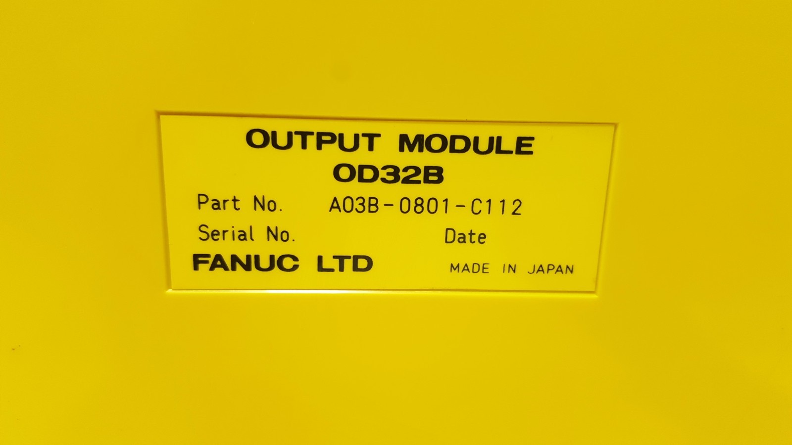**USED** FANUC OD32B OUTPUT MODULE , FANUC A03B-0801-C112 , FANUC 0D32B
