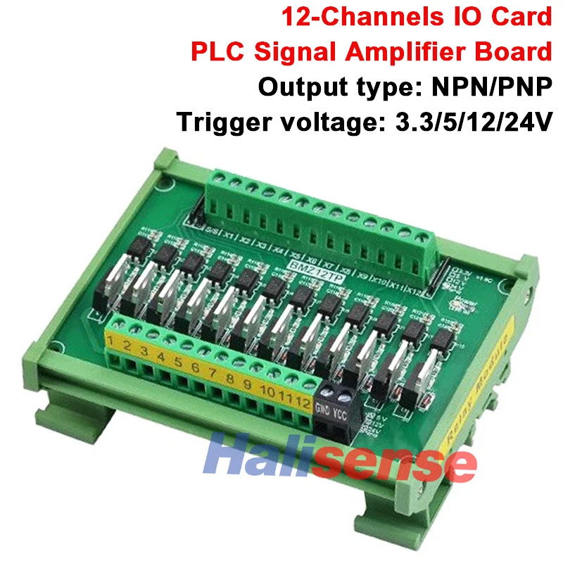 4-32 Channels IO Card PLC Signal Amplifier Board PNP NPN Output Optocoupler Isol