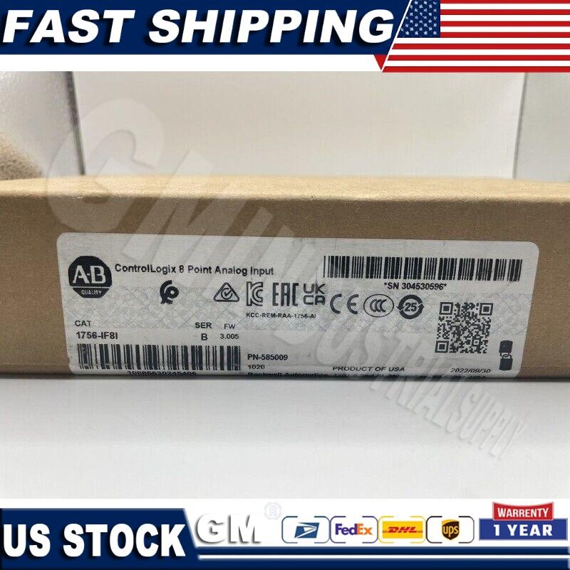 1PC New Sealed Allen Bradley 1756-IF8I Isolated Analog Input Module US Free Tax
