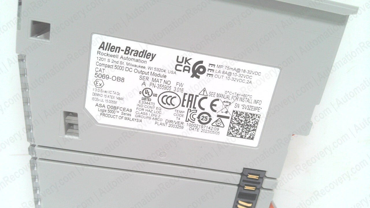 ALLEN BRADLEY 5069-OB8 SER A, COMPACT 5000 DC OUTPUT MODULE, NEW #338875